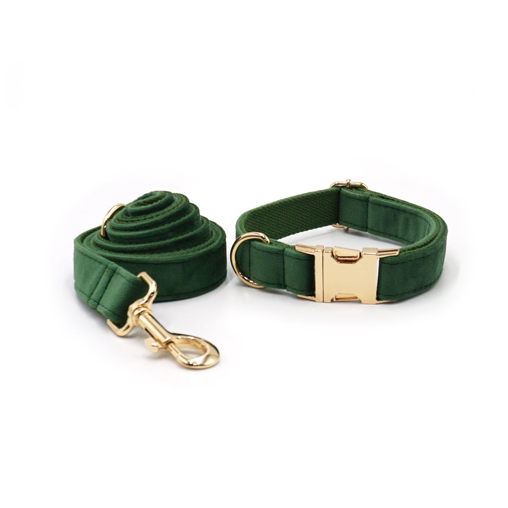 The ICON Velvet Set – Forest Green