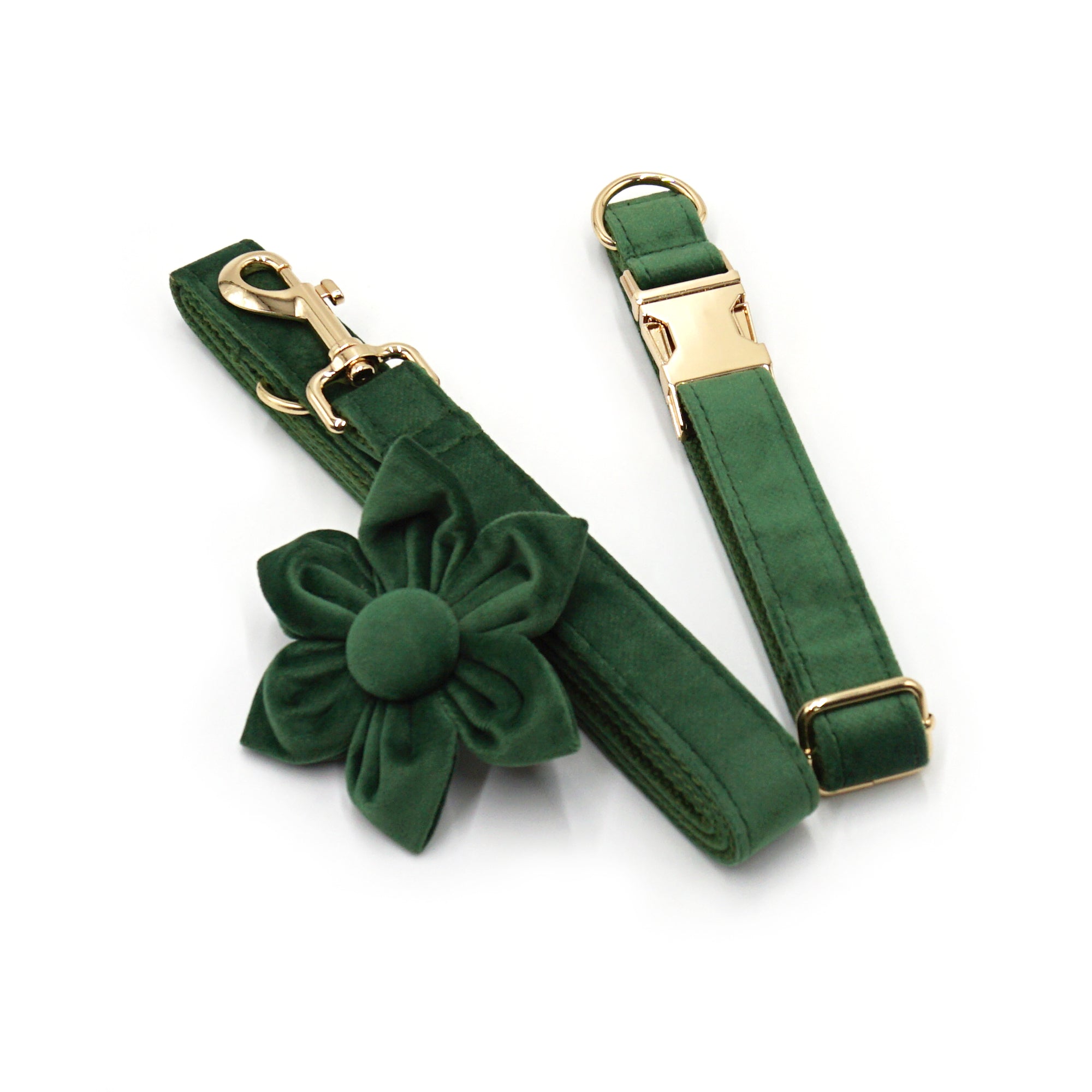 The ICON Velvet Set – Forest Green