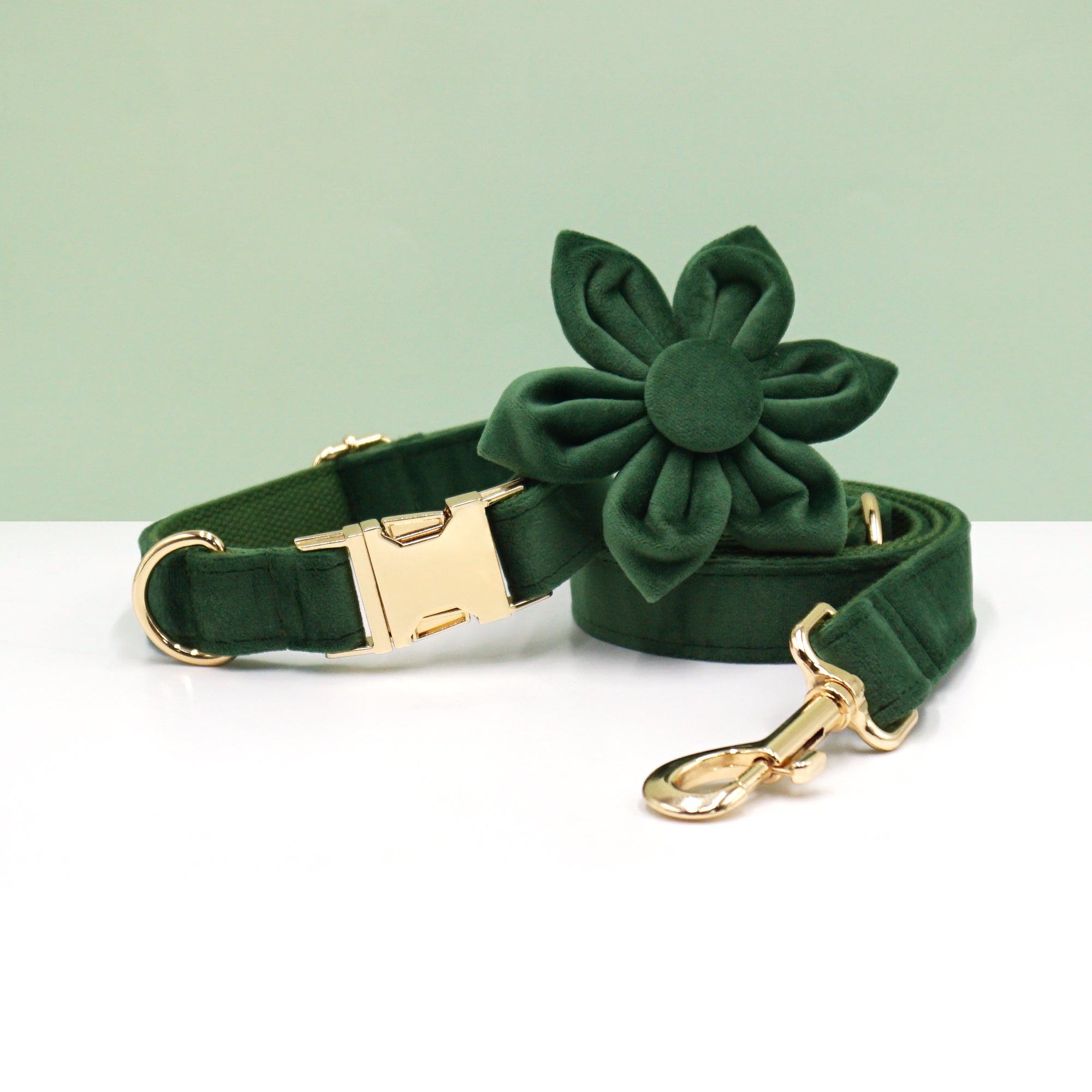 The ICON Velvet Set – Forest Green