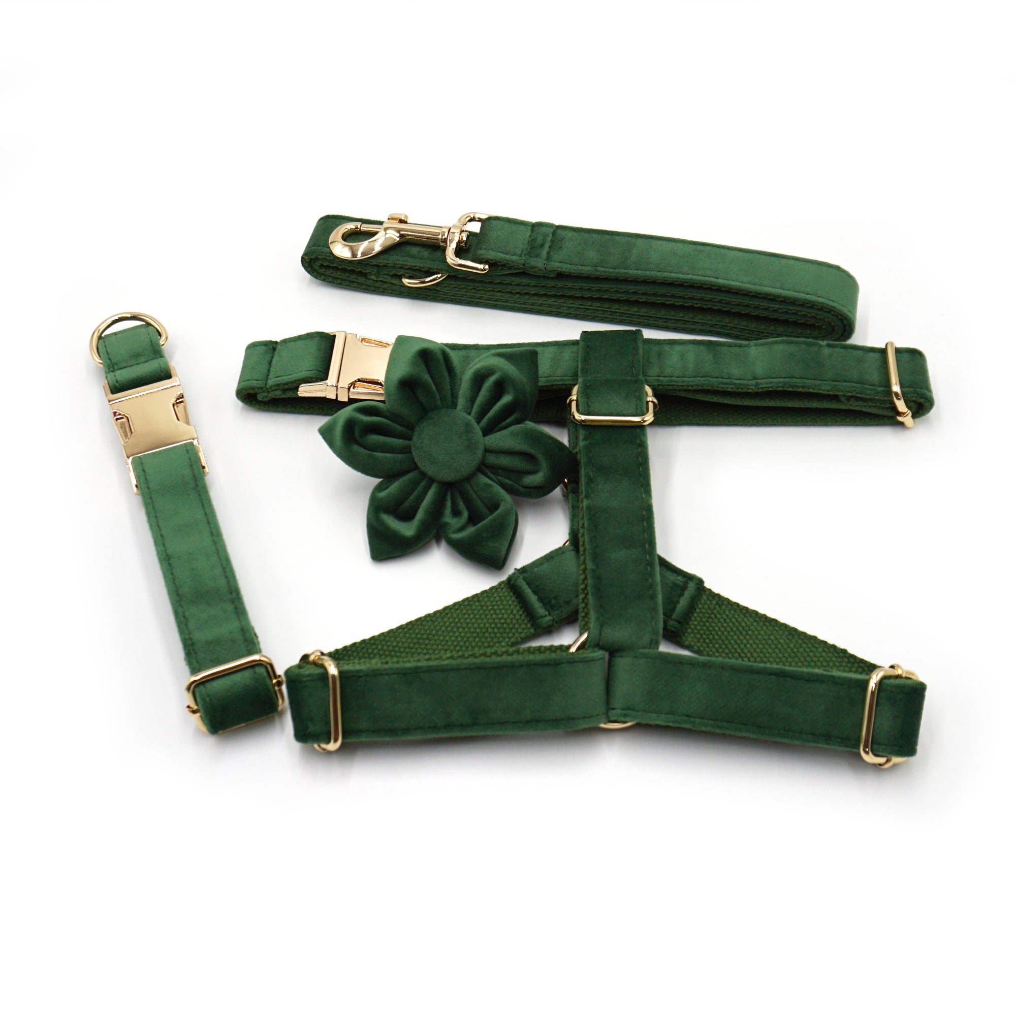 The ICON Velvet Set – Forest Green