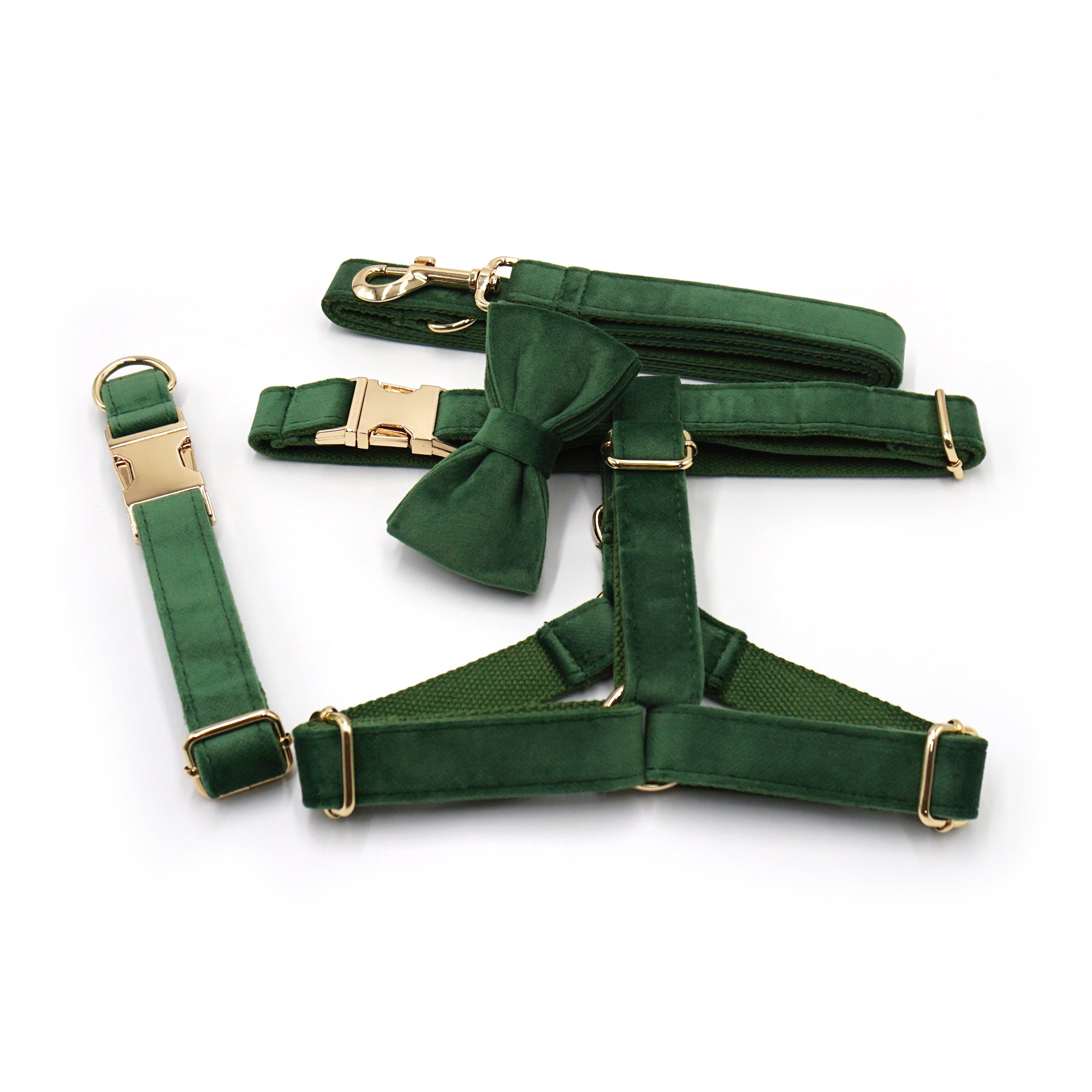 The ICON Velvet Set – Forest Green