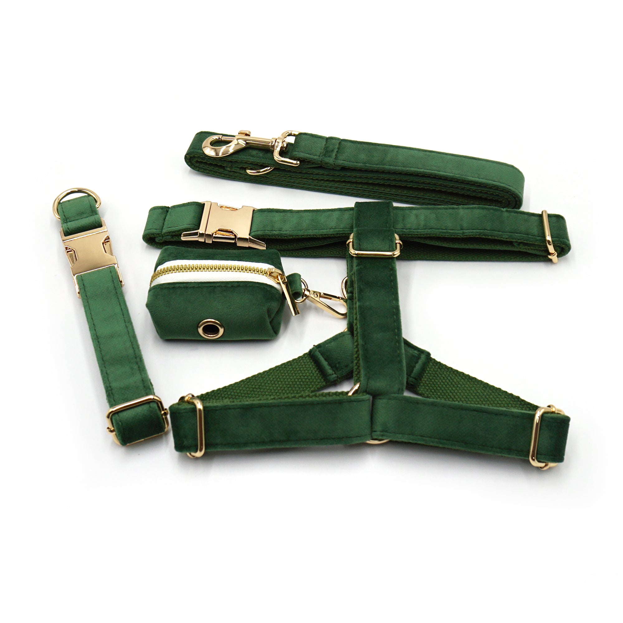 The ICON Velvet Set – Forest Green