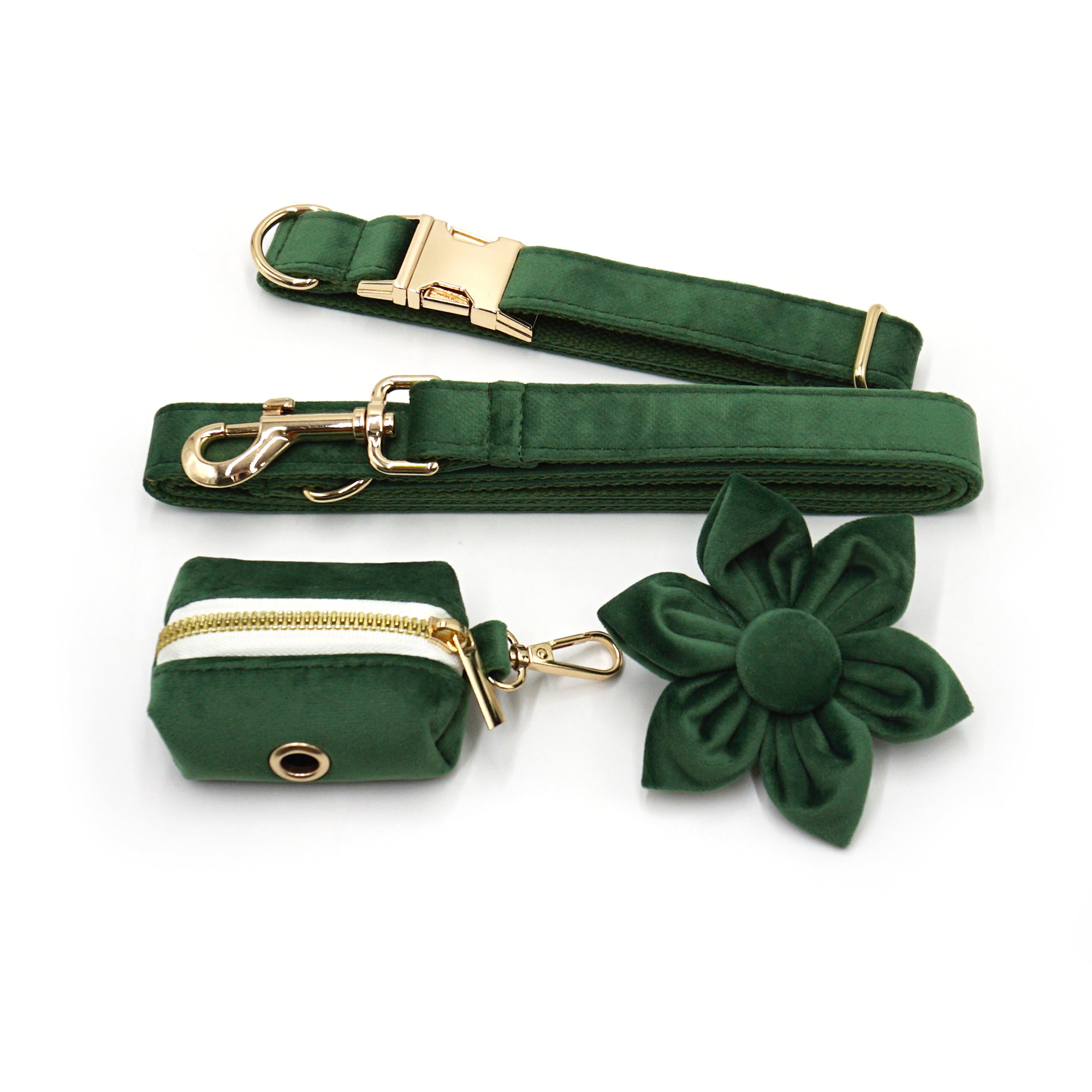 The ICON Velvet Set – Forest Green