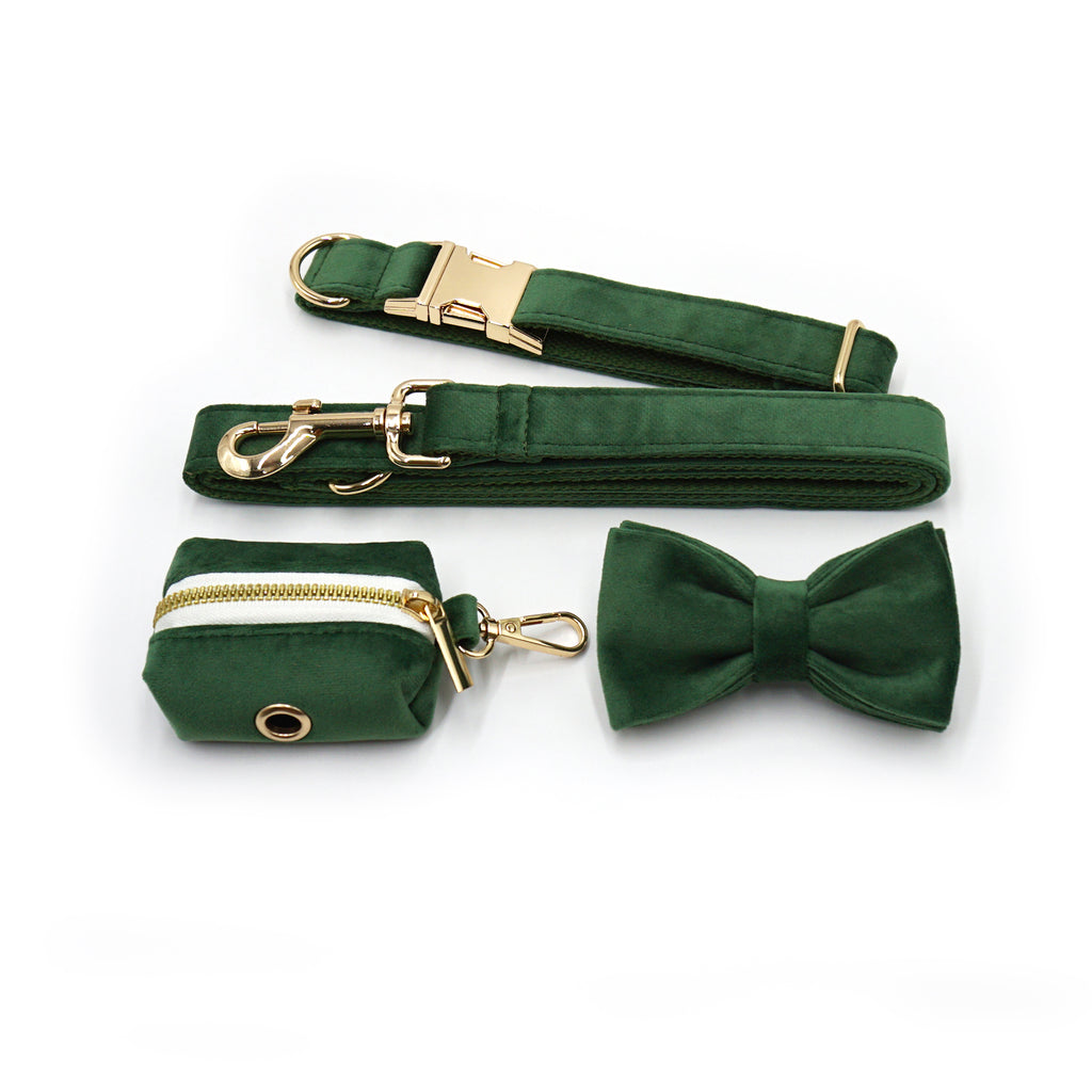 The ICON Velvet Set – Forest Green