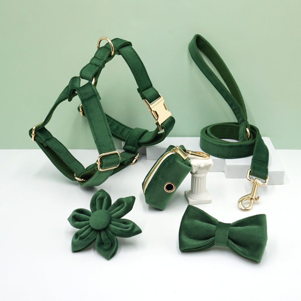 The ICON Velvet Set – Forest Green