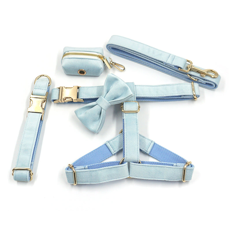 The ICON Velvet Set – Sky Blue