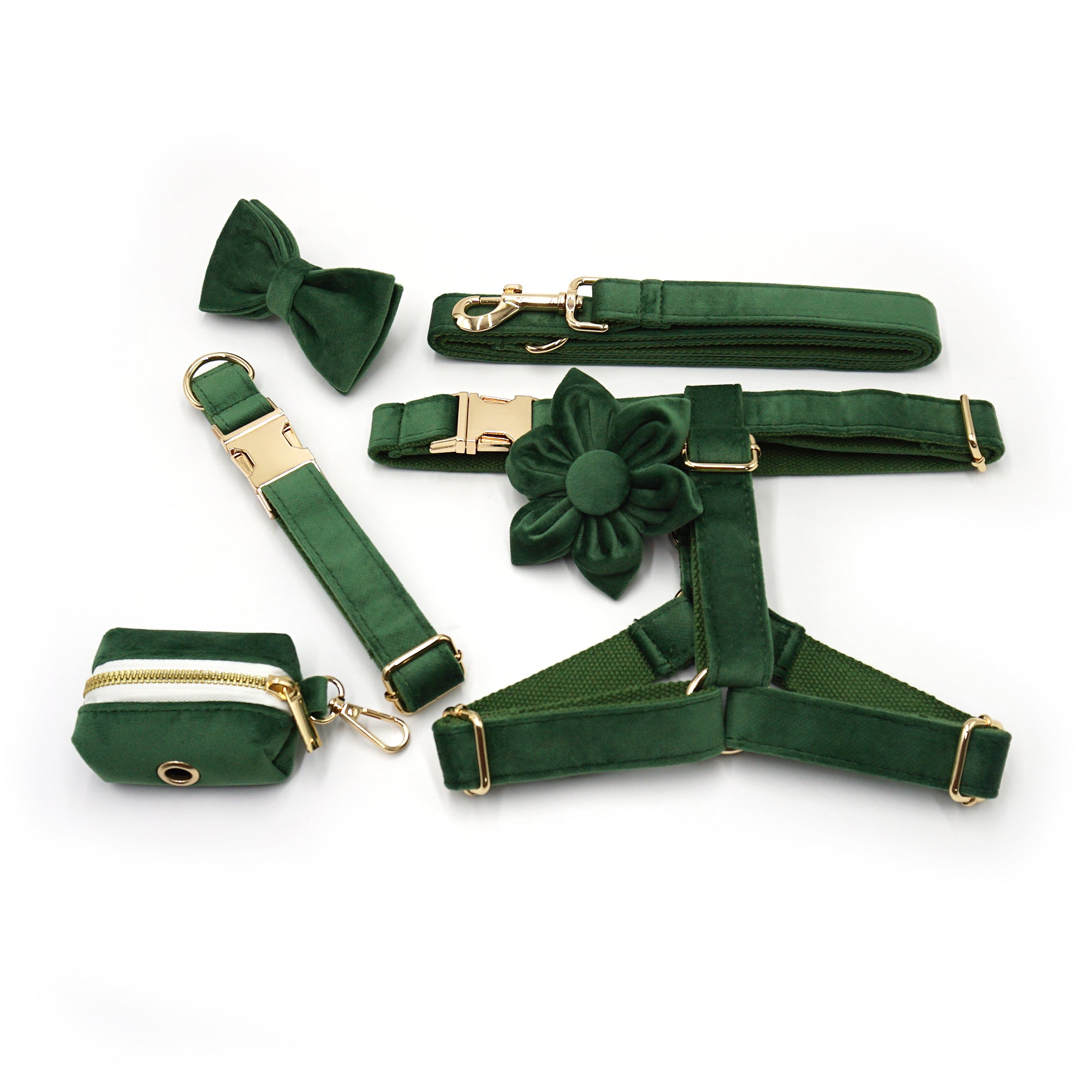 The ICON Velvet Set – Forest Green