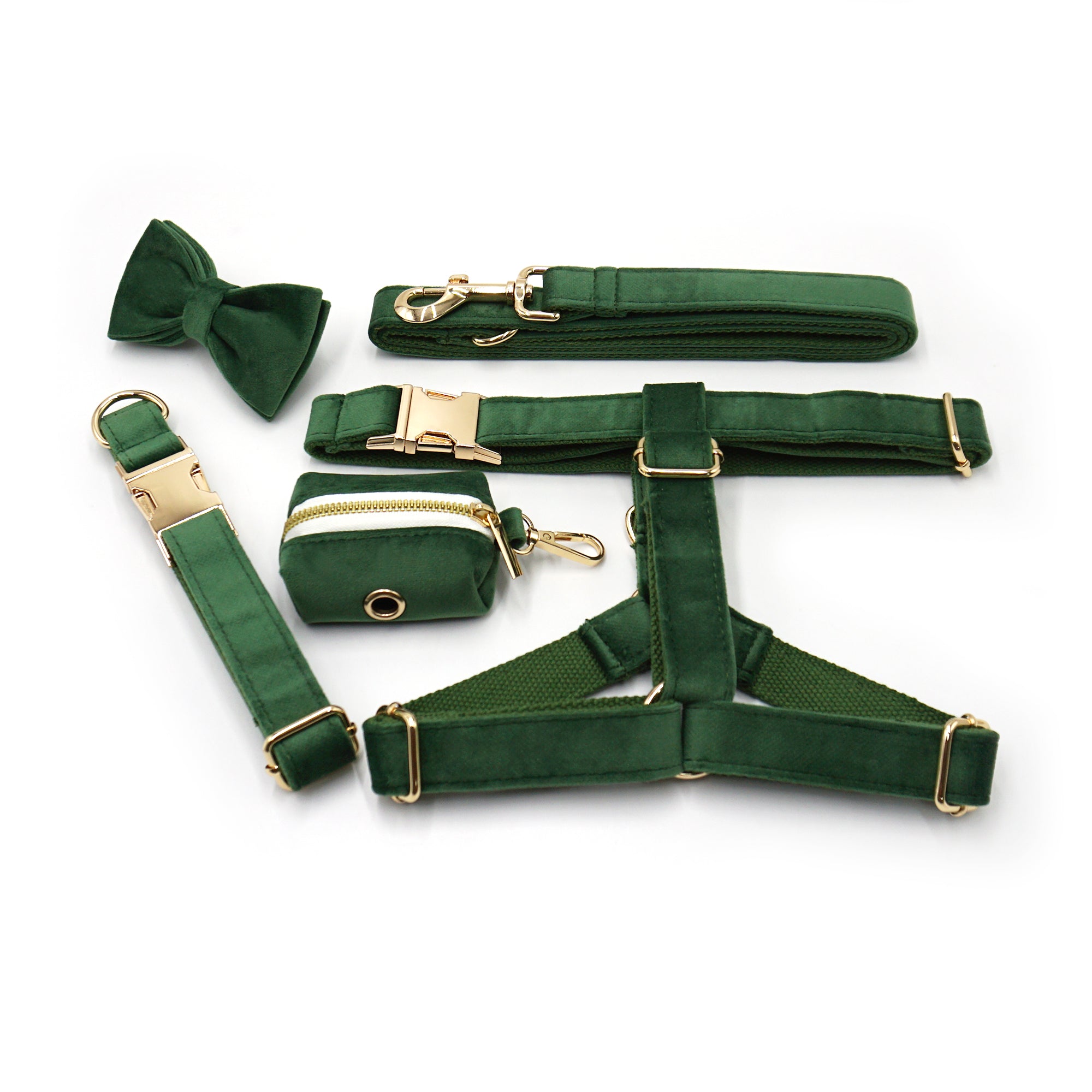 The ICON Velvet Set – Forest Green