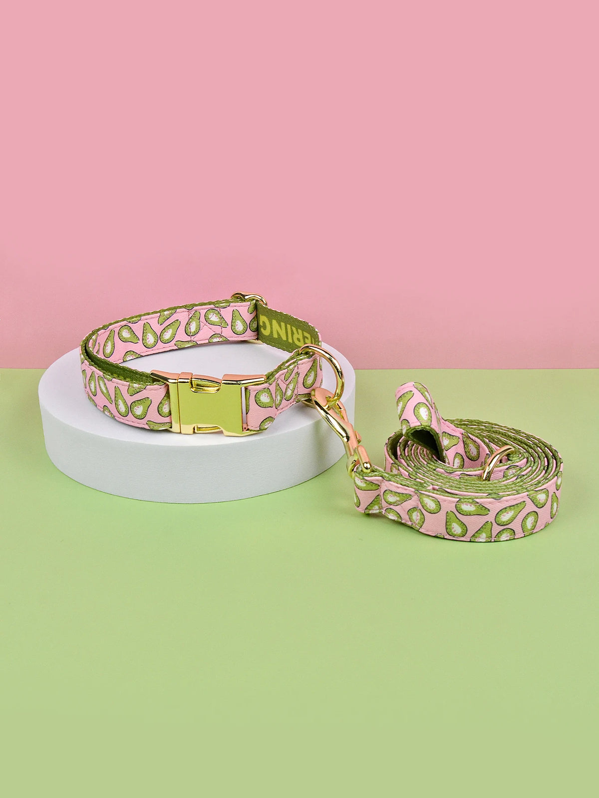 Pink Avocado - Collar and Leash