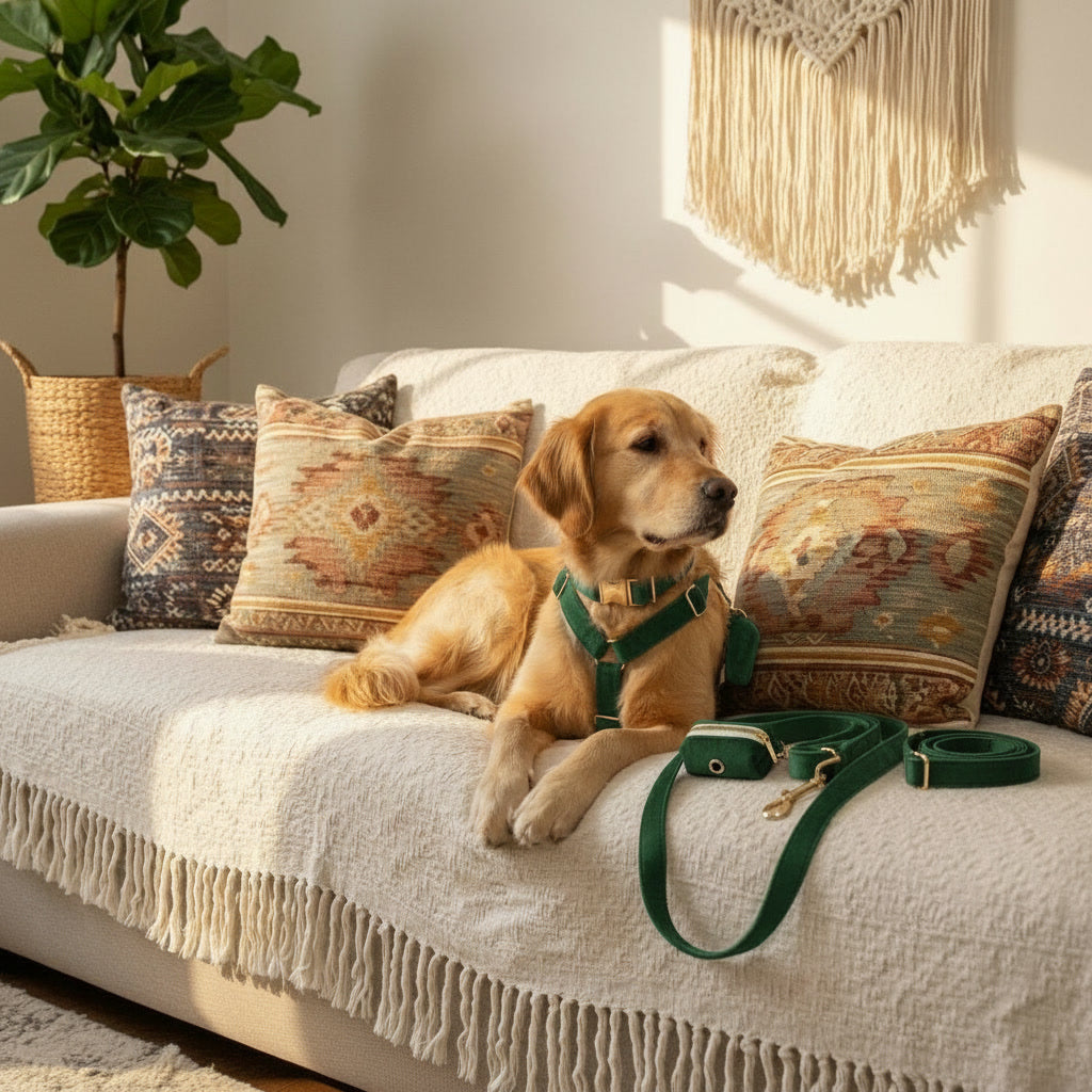 The ICON Velvet Set – Forest Green